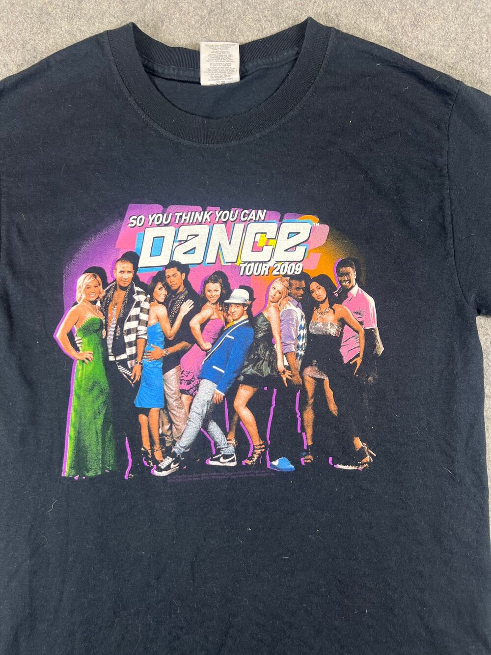 Vintage Y2K So You Think You Can Dance Tour Shirt Mens Small Black Graphic Tee